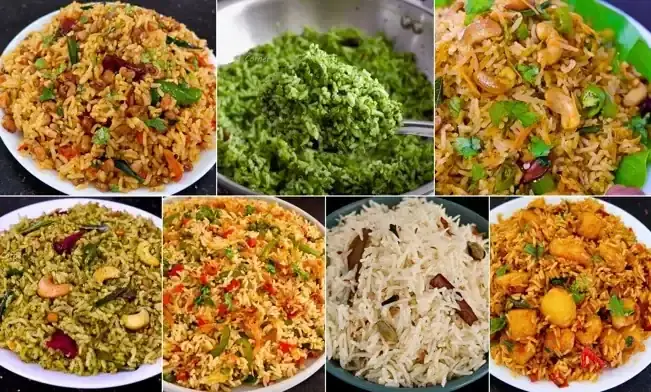 Popular dishes prepared with basmati rice