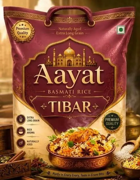 Aayat Basmati Rice Tibar Basmati Rice 26kg pack
